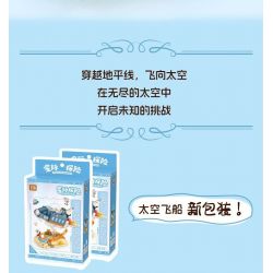 LOZ 8829 non  CUỘC PHIÊU LƯU GIỮA CÁC VÌ SAO TÀU VŨ TRỤ bộ đồ chơi xếp lắp ráp ghép mô hình SPACE EXPLORATION SPACE SHIP 360 khối