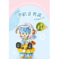 LOZ 8827 non  CUỘC PHIÊU LƯU GIỮA CÁC VÌ SAO CẬU BÉ HÀNH GIA bộ đồ chơi xếp lắp ráp ghép mô hình SPACE EXPLORATION ASTRONAUT BOY