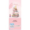 LOZ 8813 non  CHẾ ĐỘ XEM PHỐ THU NHỎ CỬA HÀNG KEM bộ đồ chơi xếp lắp ráp ghép mô hình ICE CREAM SHOP