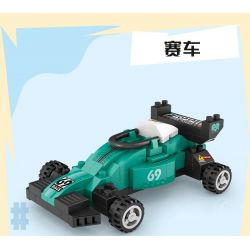 LOZ 8623 non  CUỘC ĐUA bộ đồ chơi xếp lắp ráp ghép mô hình