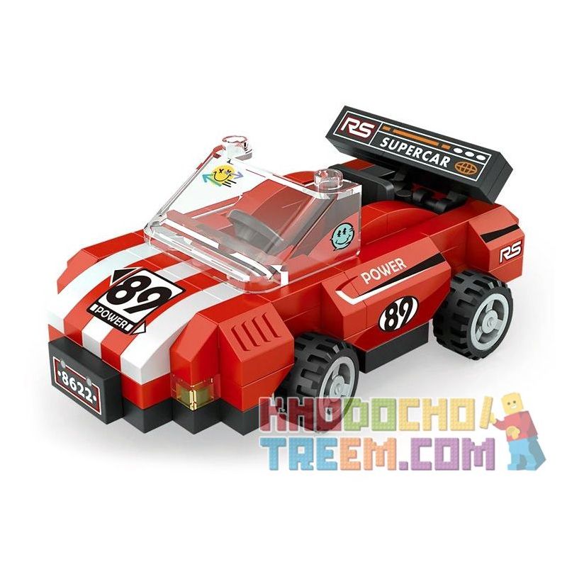 LOZ 8622 non  XE THỂ THAO bộ đồ chơi xếp lắp ráp ghép mô hình