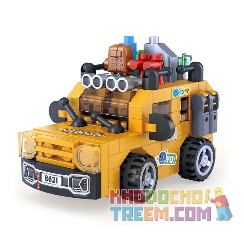 LOZ 8621 non  SUV bộ đồ chơi xếp lắp ráp ghép mô hình