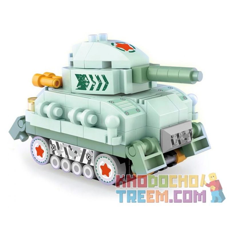 LOZ 8618 non Lego XE TĂNG bộ đồ chơi xếp lắp ráp ghép mô hình Military Army Quân Sự Bộ Đội