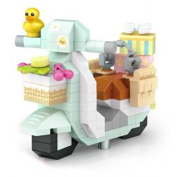 LOZ 8614 non  XE ĐIỆN VỊT bộ đồ chơi xếp lắp ráp ghép mô hình