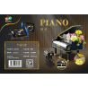 ZHEGAO 663000 663011 non  ĐÀN PIANO bộ đồ chơi xếp lắp ráp ghép mô hình Creator Sáng Tạo 1293 khối