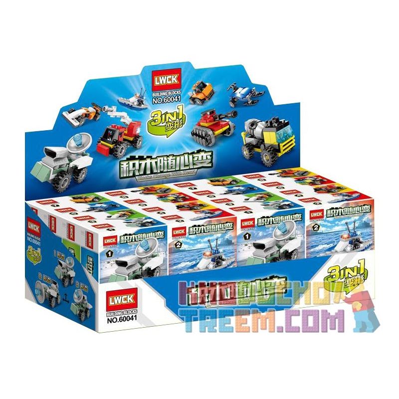 LWCK 60041 non  8 PHONG CÁCH ĐỂ THAY ĐỔI THEO Ý MUỐN bộ đồ chơi xếp lắp ráp ghép mô hình 259 khối