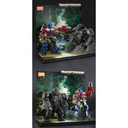 BLOKS 71147 non  TRANSFORMERS BEYOND COMBO PHIÊN BẢN OPTIMUS PRIME EX & CAPTAIN APE BEAST MODE DAYLIGHT EDITION bộ đồ chơi xếp lắp ráp ghép mô hình Movie & Game Phim Và Trò Chơi