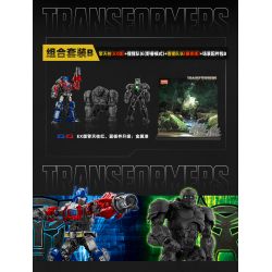 BLOKS 71147 non  TRANSFORMERS BEYOND COMBO PHIÊN BẢN OPTIMUS PRIME EX & CAPTAIN APE BEAST MODE DAYLIGHT EDITION bộ đồ chơi xếp lắp ráp ghép mô hình Movie & Game Phim Và Trò Chơi