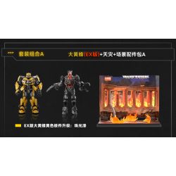 BLOKS 71146 non  TRANSFORMERS BEYOND COMBO BUMBLEBEE (BẢN EX) & TAI HỌA bộ đồ chơi xếp lắp ráp ghép mô hình Movie & Game Phim Và Trò Chơi