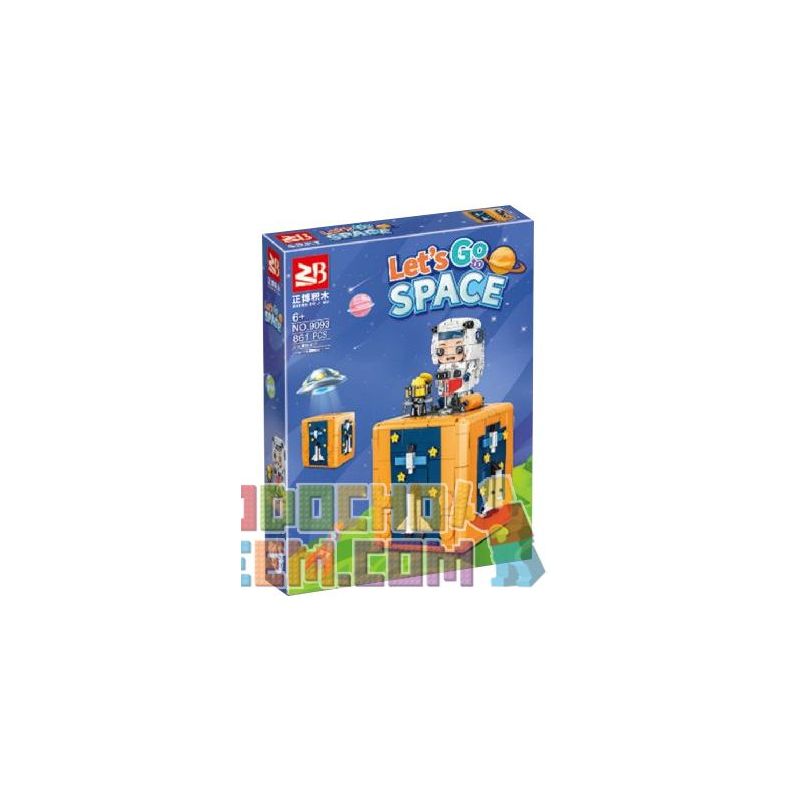 MASAHIRO 9093 non  HỘP VUI NHỘN KHÔNG GIAN bộ đồ chơi xếp lắp ráp ghép mô hình LET'S GO SPACE 861 khối