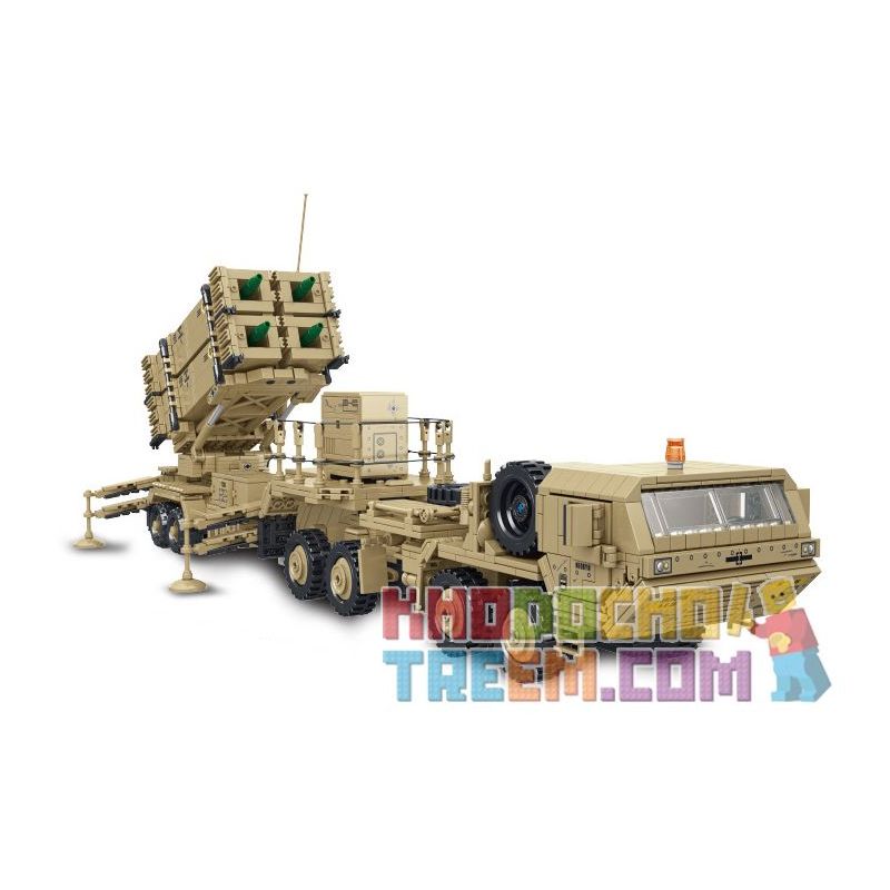 PanlosBrick 628014 Panlos Brick 628014 non Lego XE TÊN LỬA M983 bộ đồ chơi xếp lắp ráp ghép mô hình Military Army M983 MISSILE TRUCK Quân Sự Bộ Đội 2566 khối