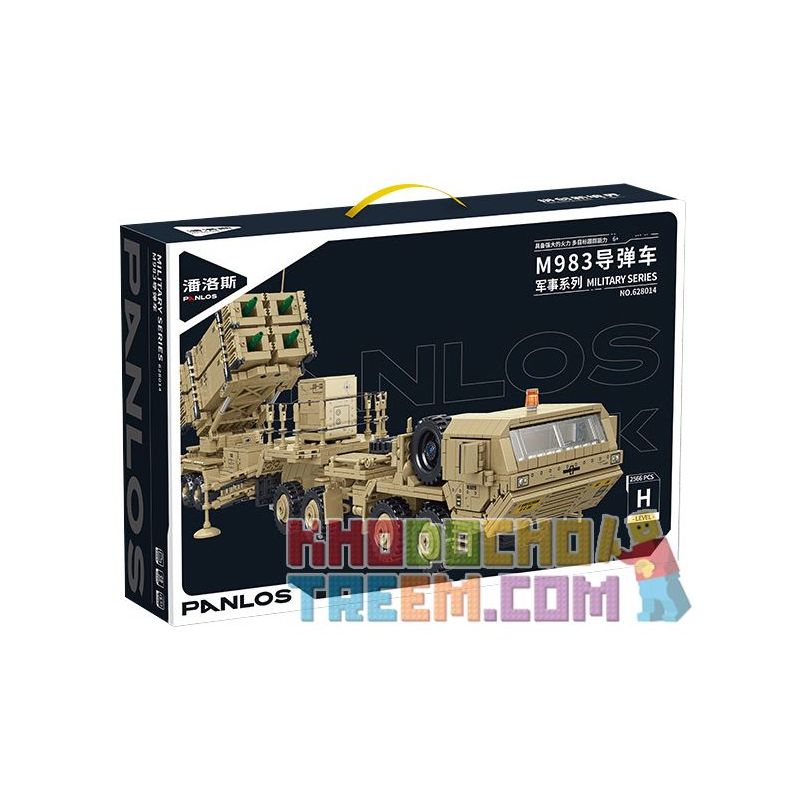 PanlosBrick 628014 Panlos Brick 628014 non  XE TÊN LỬA M983 bộ đồ chơi xếp lắp ráp ghép mô hình Military Army M983 MISSILE TRUCK Quân Sự Bộ Đội 2566 khối