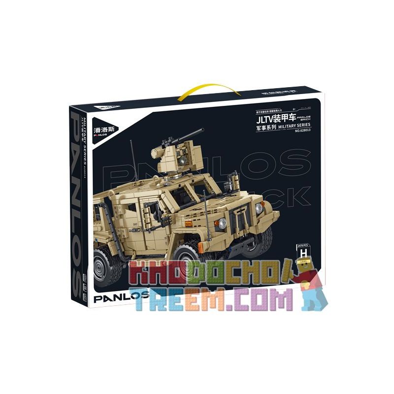 PanlosBrick 628013 Panlos Brick 628013 non  XE BỌC THÉP JLTV bộ đồ chơi xếp lắp ráp ghép mô hình Military Army Quân Sự Bộ Đội 2479 khối