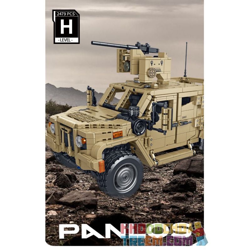 PanlosBrick 628013 Panlos Brick 628013 non  XE BỌC THÉP JLTV bộ đồ chơi xếp lắp ráp ghép mô hình Military Army Quân Sự Bộ Đội 2479 khối