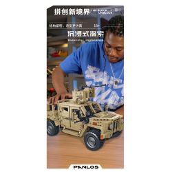 PanlosBrick 628013 Panlos Brick 628013 non  XE BỌC THÉP JLTV bộ đồ chơi xếp lắp ráp ghép mô hình Military Army Quân Sự Bộ Đội 2479 khối