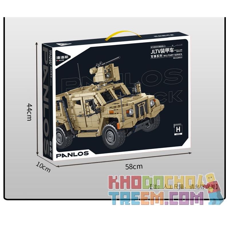 PanlosBrick 628013 Panlos Brick 628013 non  XE BỌC THÉP JLTV bộ đồ chơi xếp lắp ráp ghép mô hình Military Army Quân Sự Bộ Đội 2479 khối