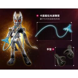 BLOKS 73404 non  ULTRA NAME BOOK HONOR EDITION HV-04 DARK ENCOUNTER PHIÊN BẢN ĐẶC BIỆT TELIGA & CALUMILA bộ đồ chơi xếp lắp ráp ghép mô hình Movie & Game Phim Và Trò Chơi