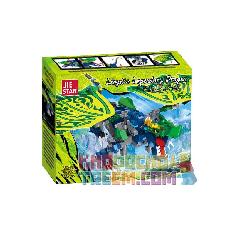 JIESTAR JJ9017 9017 non  MA LONG THẦN bộ đồ chơi xếp lắp ráp ghép mô hình LEGENDARY DRAGON 447 khối
