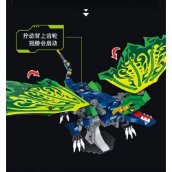 JIESTAR JJ9017 9017 non  MA LONG THẦN bộ đồ chơi xếp lắp ráp ghép mô hình LEGENDARY DRAGON 447 khối