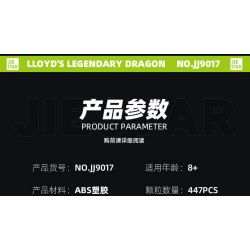 JIESTAR JJ9017 9017 non  MA LONG THẦN bộ đồ chơi xếp lắp ráp ghép mô hình LEGENDARY DRAGON 447 khối