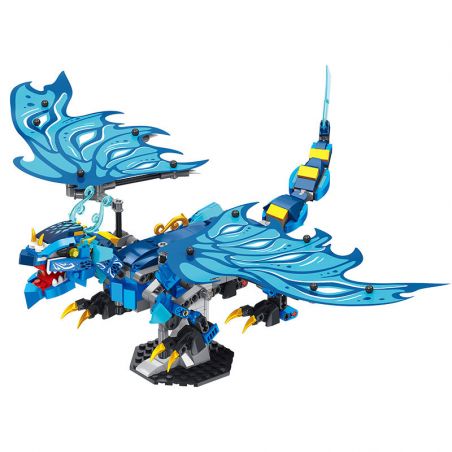 JIESTAR JJ9018 9018 non  RỒNG NƯỚC MA bộ đồ chơi xếp lắp ráp ghép mô hình WATER DRAGON 461 khối