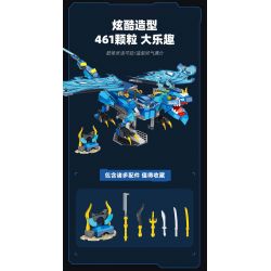 JIESTAR JJ9018 9018 non  RỒNG NƯỚC MA bộ đồ chơi xếp lắp ráp ghép mô hình WATER DRAGON 461 khối