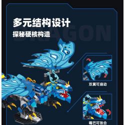 JIESTAR JJ9018 9018 non  RỒNG NƯỚC MA bộ đồ chơi xếp lắp ráp ghép mô hình WATER DRAGON 461 khối