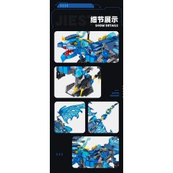 JIESTAR JJ9018 9018 non  RỒNG NƯỚC MA bộ đồ chơi xếp lắp ráp ghép mô hình WATER DRAGON 461 khối
