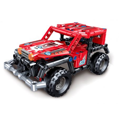RUIZHIBEE 823 non  XE ĐUA TỐC ĐỘ ĐỊA HÌNH LAND ROVER KÉO bộ đồ chơi xếp lắp ráp ghép mô hình  DYNAMIC SENSATION Kỹ Thuật Công Nghệ Cao Mô Hình Phương Tiện 261 khối