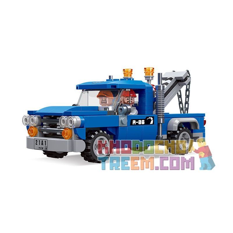 JIESTAR 51022 non Lego THÀNH PHỐ VŨ TRỤ TRAILER XÂY DỰNG bộ đồ chơi xếp lắp ráp ghép mô hình City CITY GLOBAL ENGINEERING TRAILER 215 khối