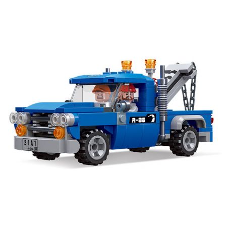JIESTAR 51022 non  THÀNH PHỐ VŨ TRỤ TRAILER XÂY DỰNG bộ đồ chơi xếp lắp ráp ghép mô hình City CITY GLOBAL ENGINEERING TRAILER 215 khối
