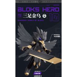 BLOKS 85014 non  VÔ HẠN TƯỚNG CV-10 PHÁP HIỆN QUẠ VÀNG BA CHÂN bộ đồ chơi xếp lắp ráp ghép mô hình Movie & Game Phim Và Trò Chơi