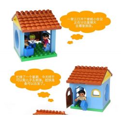 HYSTOYS HONGYUANSHENG AOLEDUOTOYS HG-1414 1414 HG1414 Xếp hình kiểu    Family House Căn Nhà Nhỏ 17 khối HYSTOYS HONGYUANSHENG AOLEDUOTOYS HG-1414 1414 HG1414 Xếp hình kiểu    Family House Căn Nhà Nhỏ 17 khối