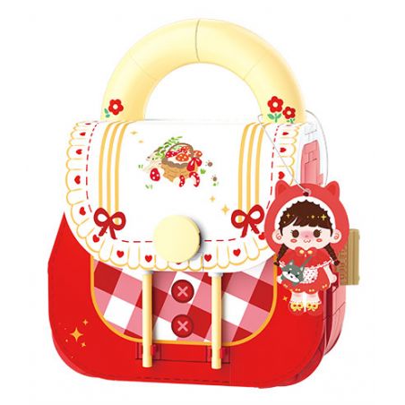 WEKKI 516915 non  TÚI CÔNG CHÚA BÉ QUÀNG KHĂN ĐỎ bộ đồ chơi xếp lắp ráp ghép mô hình