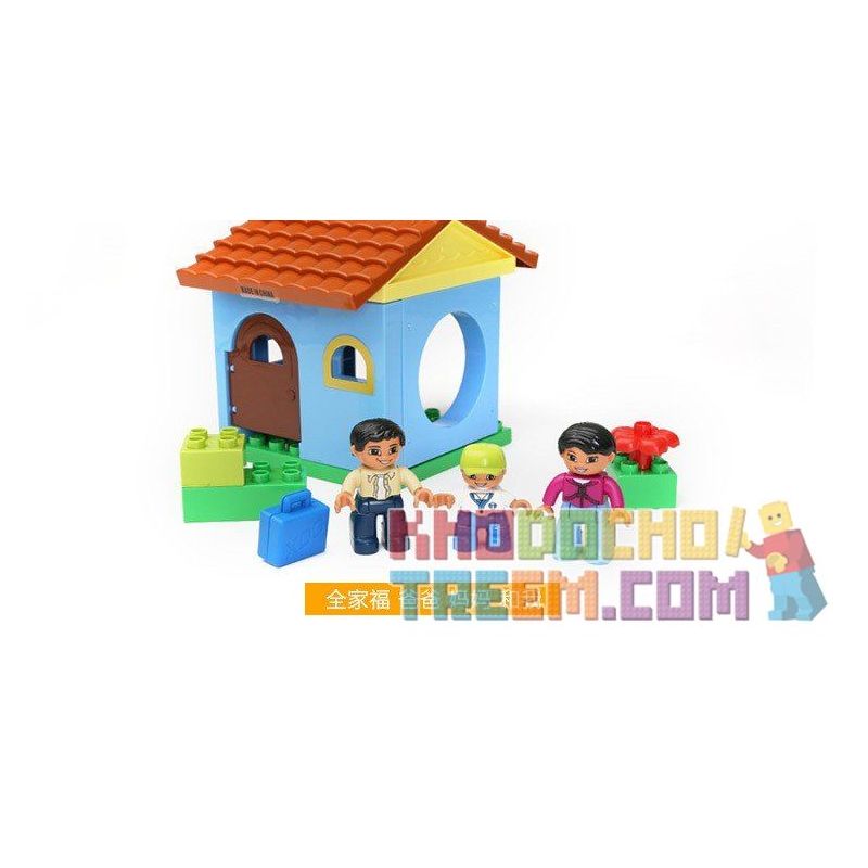 HYSTOYS HONGYUANSHENG AOLEDUOTOYS HG-1414 1414 HG1414 Xếp hình kiểu    Family House Căn Nhà Nhỏ 17 khối HYSTOYS HONGYUANSHENG AOLEDUOTOYS HG-1414 1414 HG1414 Xếp hình kiểu    Family House Căn Nhà Nhỏ 17 khối