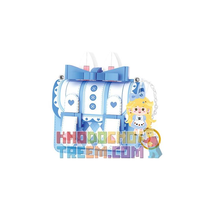 WEKKI 516914 non  TÚI CÔNG CHÚA ALICE bộ đồ chơi xếp lắp ráp ghép mô hình