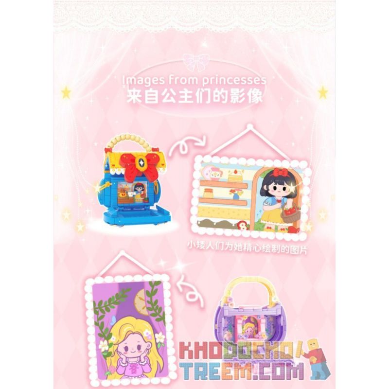 WEKKI 516913 non  TÚI CÔNG CHÚA RAPUNZEL bộ đồ chơi xếp lắp ráp ghép mô hình WEKKI 516913 non  TÚI CÔNG CHÚA RAPUNZEL bộ đồ chơi xếp lắp ráp ghép mô hình