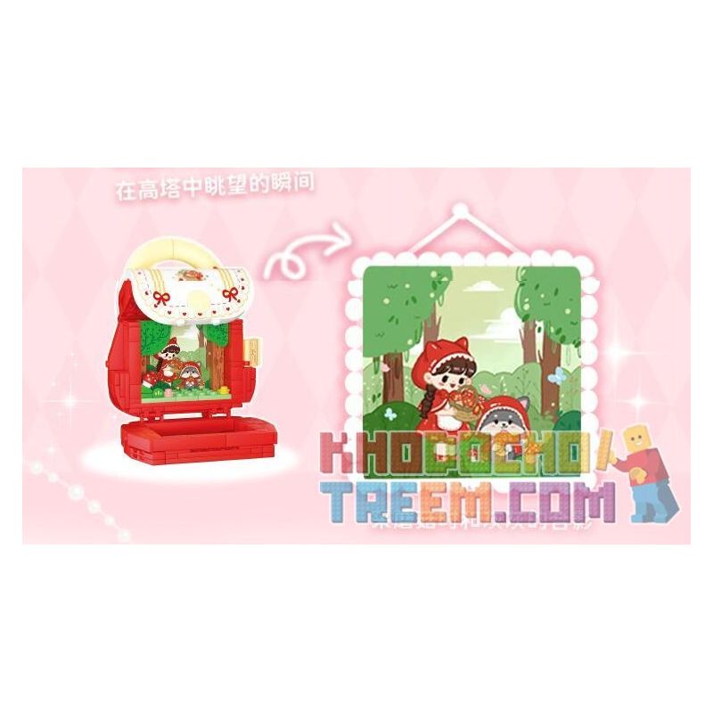 WEKKI 516913 non  TÚI CÔNG CHÚA RAPUNZEL bộ đồ chơi xếp lắp ráp ghép mô hình WEKKI 516913 non  TÚI CÔNG CHÚA RAPUNZEL bộ đồ chơi xếp lắp ráp ghép mô hình