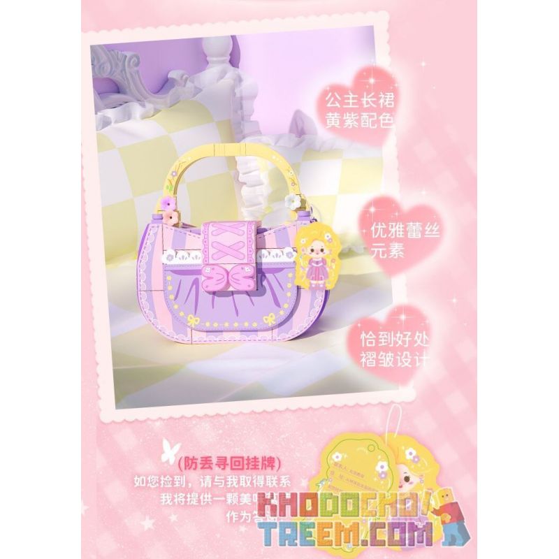 WEKKI 516913 non  TÚI CÔNG CHÚA RAPUNZEL bộ đồ chơi xếp lắp ráp ghép mô hình WEKKI 516913 non  TÚI CÔNG CHÚA RAPUNZEL bộ đồ chơi xếp lắp ráp ghép mô hình