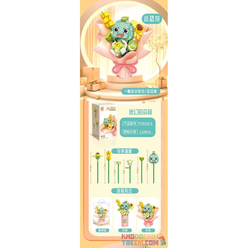 FORANGE FC8310 8310 non  NHẬT KÝ HUAJIAN PHẦN 2 6 PHONG CÁCH bộ đồ chơi xếp lắp ráp ghép mô hình Creator Sáng Tạo 738 khối