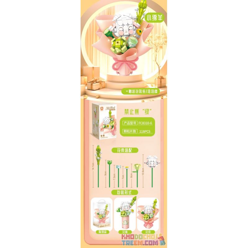 FORANGE FC8310 8310 non  NHẬT KÝ HUAJIAN PHẦN 2 6 PHONG CÁCH bộ đồ chơi xếp lắp ráp ghép mô hình Creator Sáng Tạo 738 khối