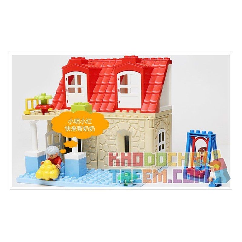 HYSTOYS HONGYUANSHENG AOLEDUOTOYS HG-1420 1420 HG1420 Xếp hình kiểu    Family House Nhà Bà Nội 42 khối HYSTOYS HONGYUANSHENG AOLEDUOTOYS HG-1420 1420 HG1420 Xếp hình kiểu    Family House Nhà Bà Nội 42 khối