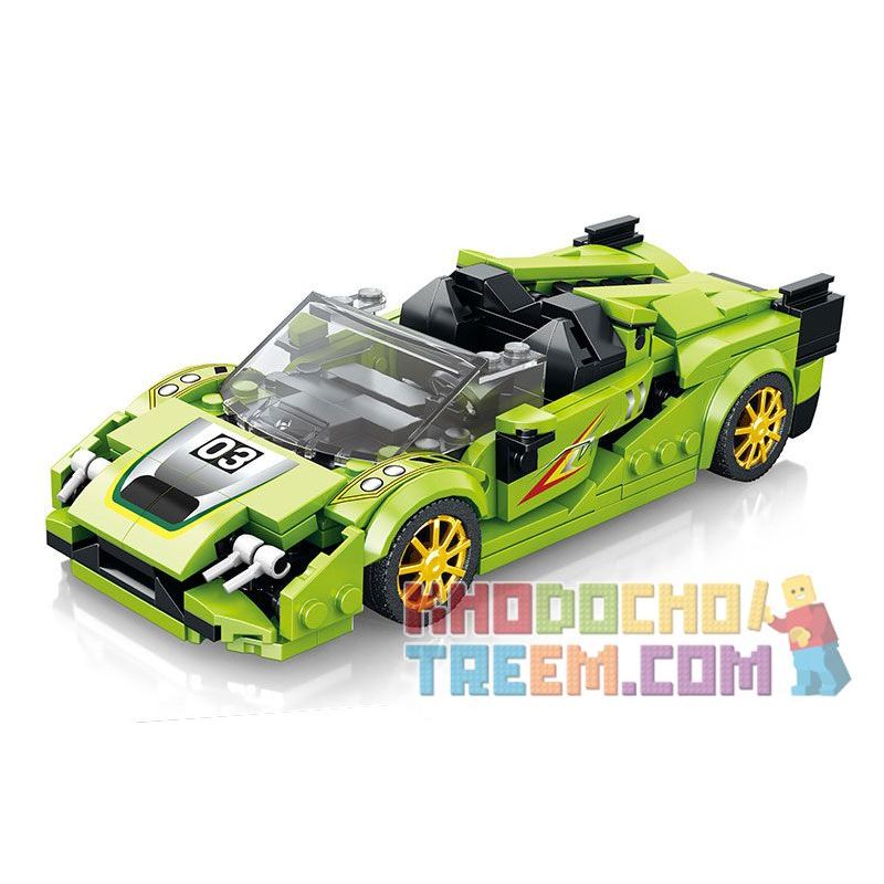 REOBRIX 806 non Lego XE THỂ THAO LAMBORGHINI SIAN FKP 37 bộ đồ chơi xếp lắp ráp ghép mô hình Speed Champions Racing Cars LAMBORGHINI SIÁN FKP 37 Đua Xe Công Thức 363 khối