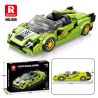 REOBRIX 806 non  XE THỂ THAO LAMBORGHINI SIAN FKP 37 bộ đồ chơi xếp lắp ráp ghép mô hình Speed Champions Racing Cars LAMBORGHINI SIÁN FKP 37 Đua Xe Công Thức 363 khối