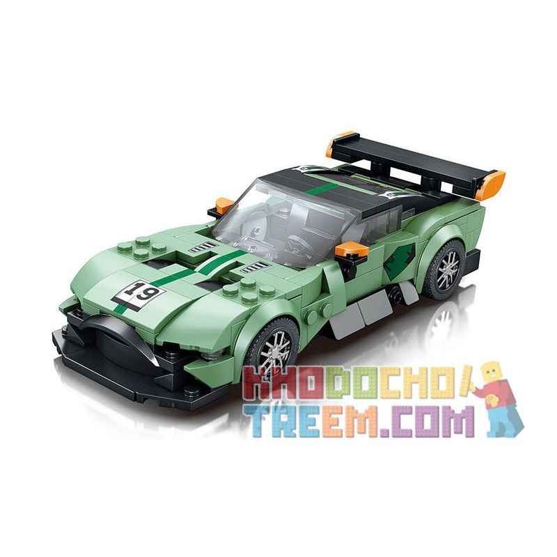 REOBRIX 798 non Lego XE THỂ THAO ASTON MARTIN DB12 bộ đồ chơi xếp lắp ráp ghép mô hình Speed Champions Racing Cars Đua Xe Công Thức 316 khối