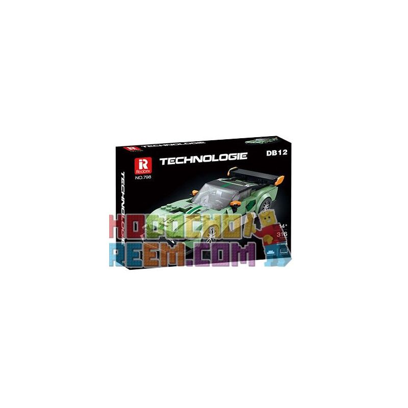 REOBRIX 798 non  XE THỂ THAO ASTON MARTIN DB12 bộ đồ chơi xếp lắp ráp ghép mô hình Speed Champions Racing Cars Đua Xe Công Thức 316 khối