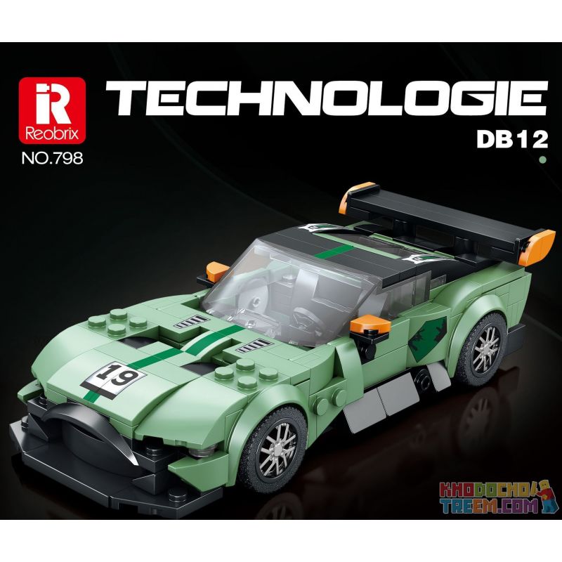 REOBRIX 798 non  XE THỂ THAO ASTON MARTIN DB12 bộ đồ chơi xếp lắp ráp ghép mô hình Speed Champions Racing Cars Đua Xe Công Thức 316 khối