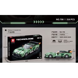 REOBRIX 798 non  XE THỂ THAO ASTON MARTIN DB12 bộ đồ chơi xếp lắp ráp ghép mô hình Speed Champions Racing Cars Đua Xe Công Thức 316 khối