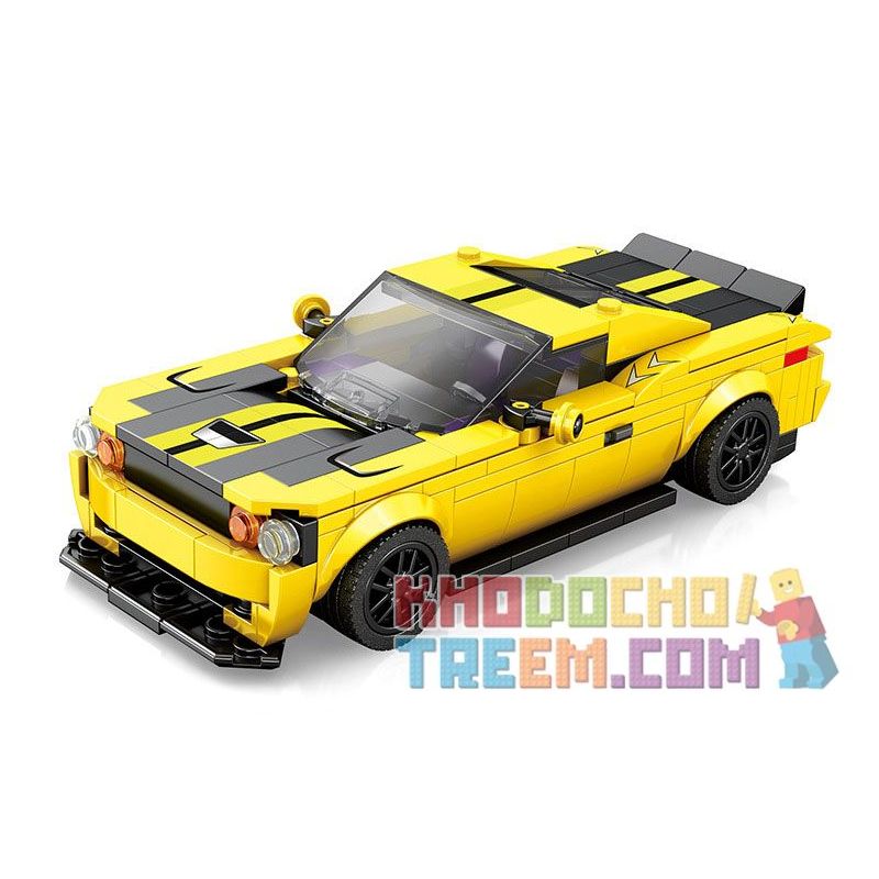 REOBRIX 796 non  XE THỂ THAO DODGE SRT bộ đồ chơi xếp lắp ráp ghép mô hình Speed Champions Racing Cars Đua Xe Công Thức 336 khối