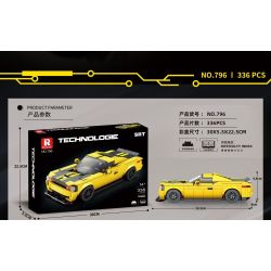 REOBRIX 796 non  XE THỂ THAO DODGE SRT bộ đồ chơi xếp lắp ráp ghép mô hình Speed Champions Racing Cars Đua Xe Công Thức 336 khối